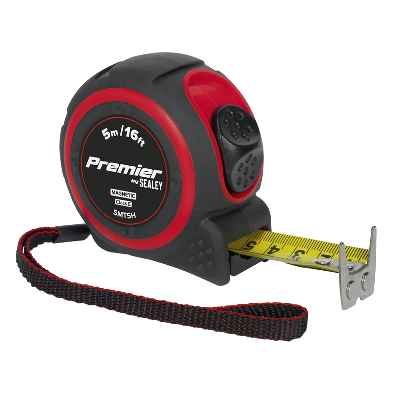 Sealey Premier Tape Measure 5m (16ft) Heavy-Duty ABS Body