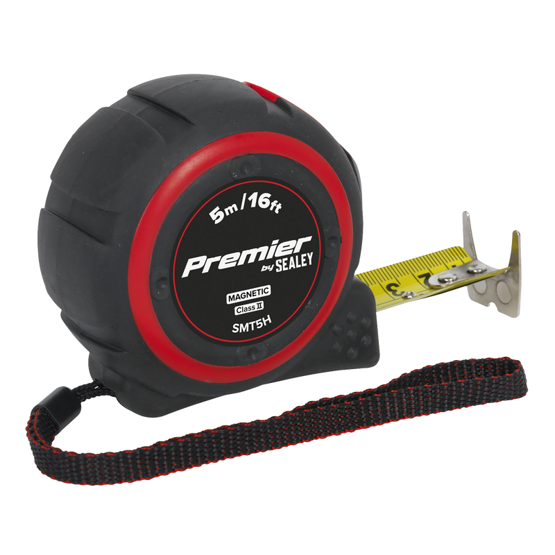 Sealey Premier Tape Measure 5m (16ft) Heavy-Duty ABS Body