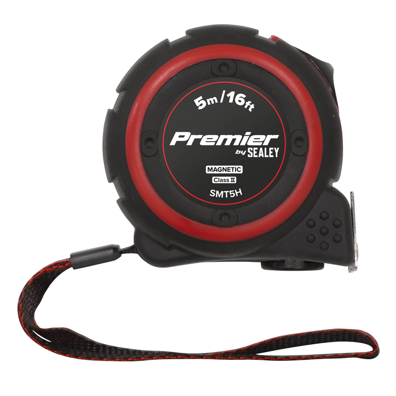 Sealey Premier Tape Measure 5m (16ft) Heavy-Duty ABS Body