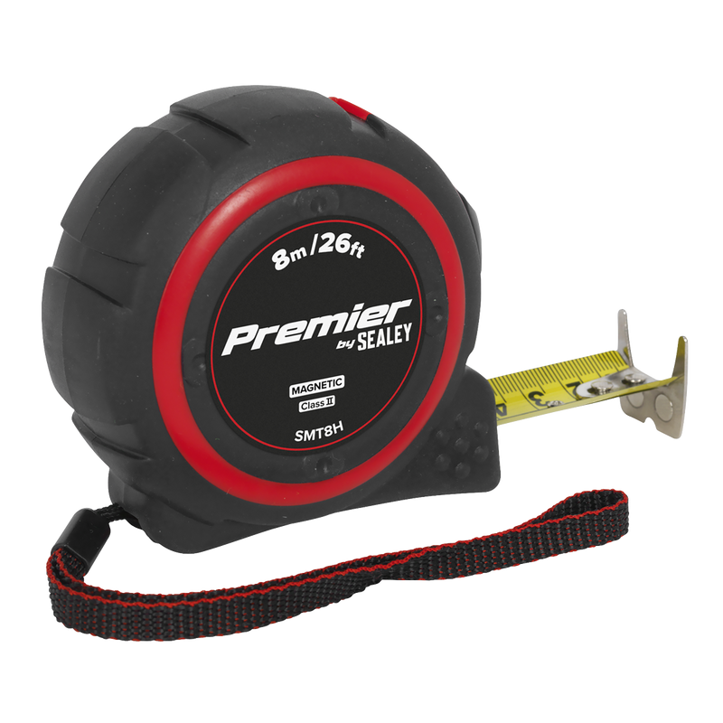 Sealey Premier Tape Measure 8m (26ft) Heavy-Duty ABS Model SMT8H