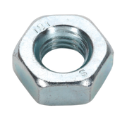 Sealey Zinc Plated Steel Nut M10 DIN 934 Pack of 100