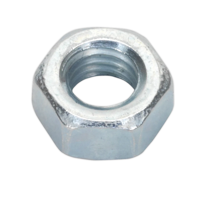 Sealey Zinc Plated Steel Nut M5 DIN 934 Pack of 100
