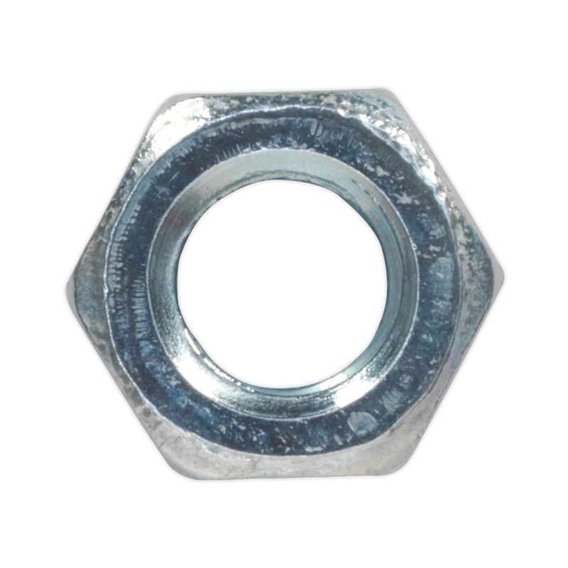 Sealey Zinc Plated Steel Nut M5 DIN 934 Pack of 100