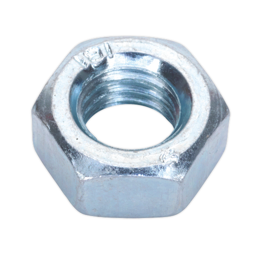 Sealey Zinc Plated Steel Nut M8 DIN 934 Pack of 100