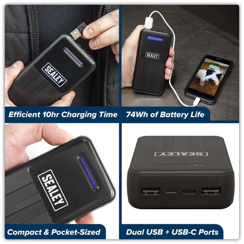 Sealey Portable Power Bank SPB102 20000mAh