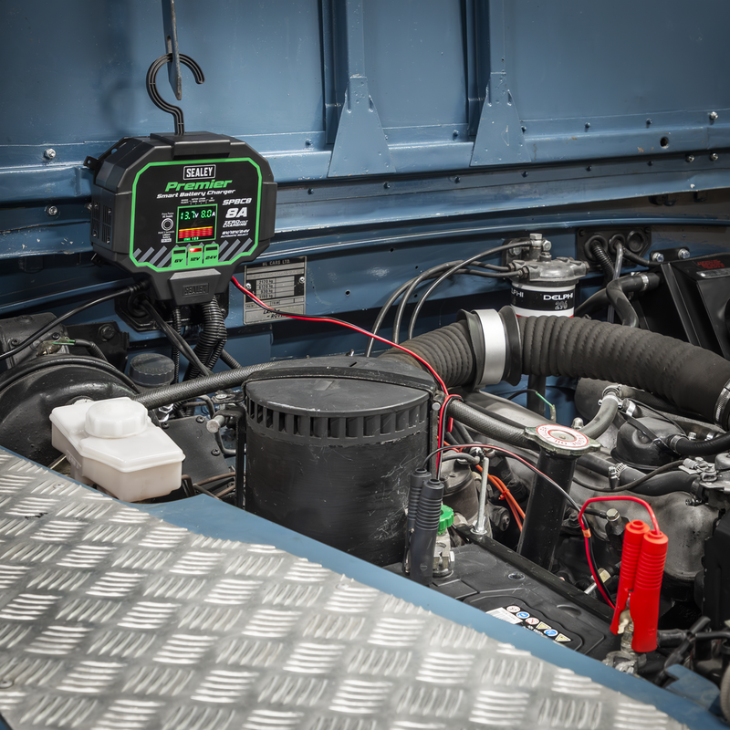 Sealey Premier Fully Automatic Battery Charger & Maintainer 8A