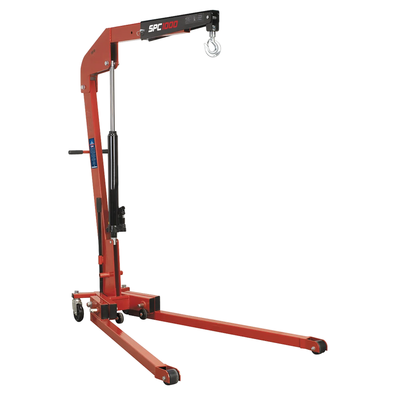 Sealey Premier Folding Engine Crane 1 Tonne SPC1000