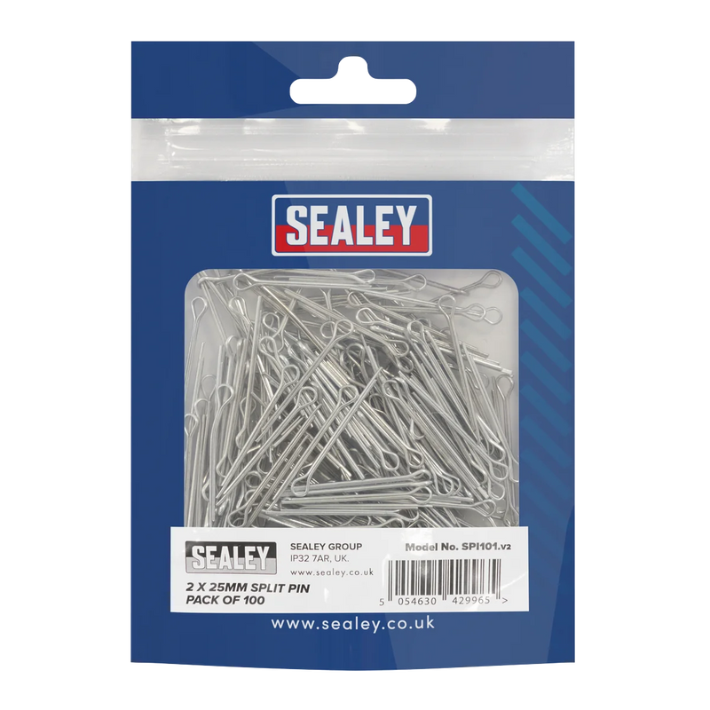 Sealey Split Pin 2 x 25mm - Pack of 100