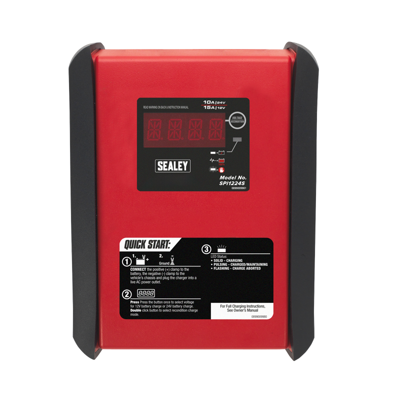 Sealey 12V/24V Intelligent Battery Charger/Maintainer SPI1224S