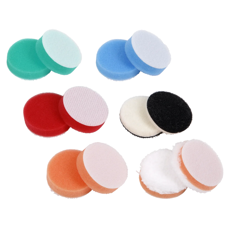 Sealey Polisher Pad Kit 40mm Ø - 12 Assorted Pads
