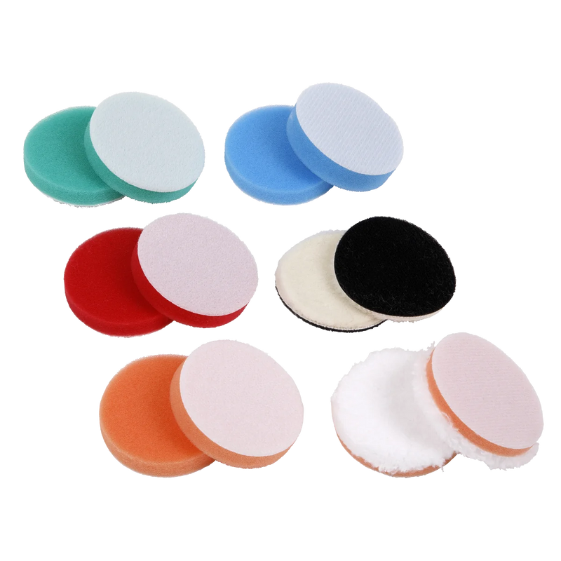 Sealey Polisher Pad Kit 40mm Ø - 12 Assorted Pads