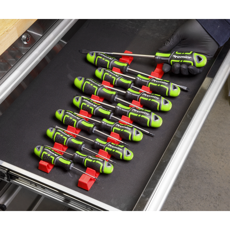 Sealey Screwdriver Rack 2 Piece 14 Capacity 395mm