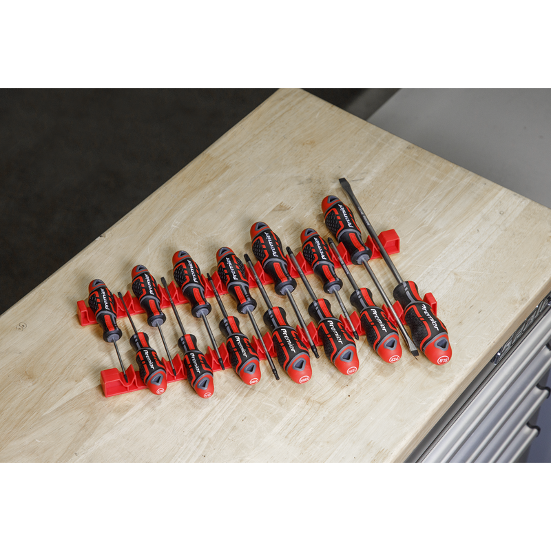 Sealey Screwdriver Rack 2 Piece 14 Capacity 395mm