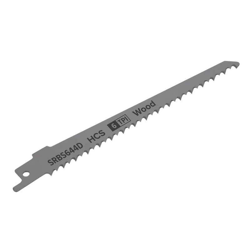Sealey Reciprocating Saw Blade 150mm 6TPI Pack of 5