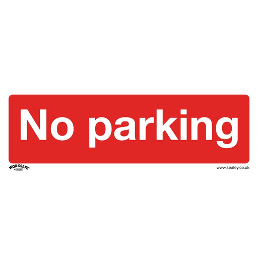Worksafe Prohibition Sign - Rigid Plastic 300x100mm Set of 10