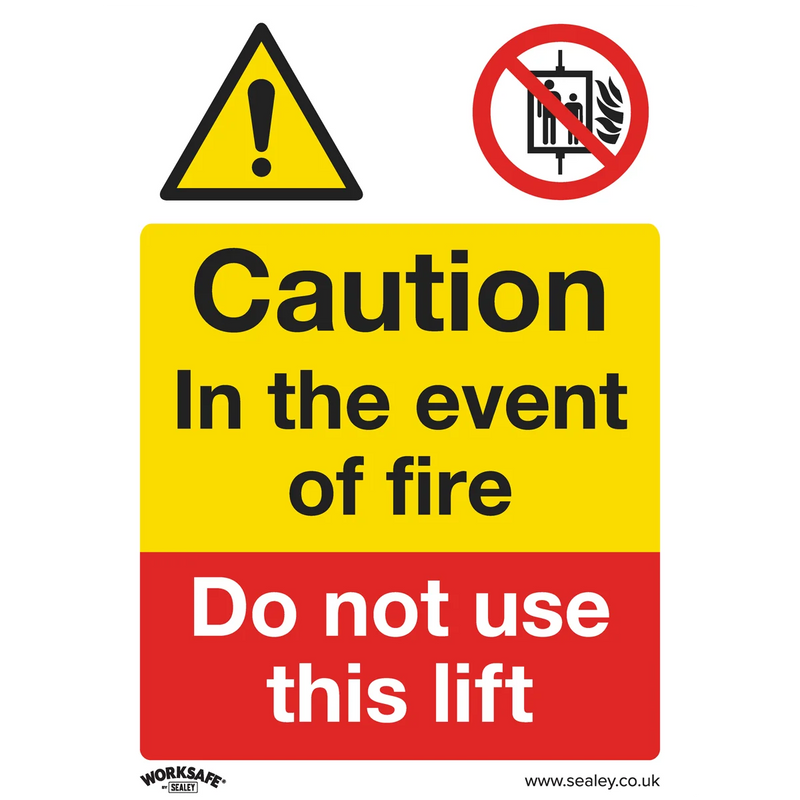 Worksafe Caution Do Not Use Lift Sign Self-Adhesive Vinyl 150x200mm