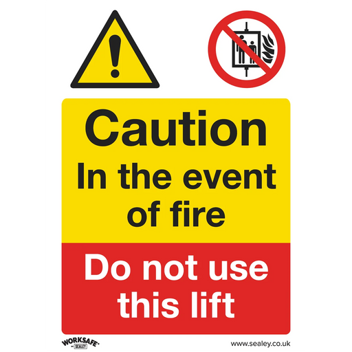 Worksafe Caution Do Not Use Lift Sign Self-Adhesive Vinyl 150x200mm
