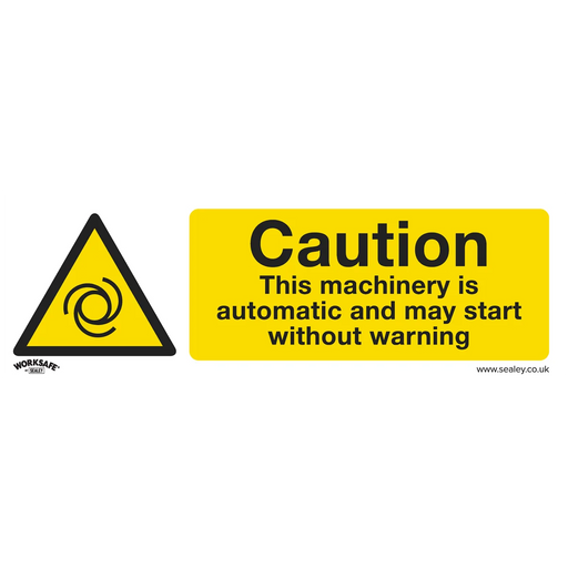 Worksafe Caution Safety Sign SS47P10 300x100mm Pack of 10