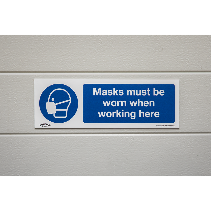 Worksafe SS57P10 Mandatory Safety Sign Rigid Plastic 300x100mm