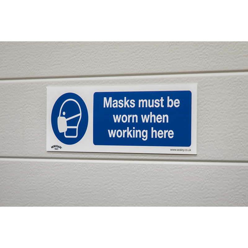 Worksafe SS57P10 Mandatory Safety Sign Rigid Plastic 300x100mm