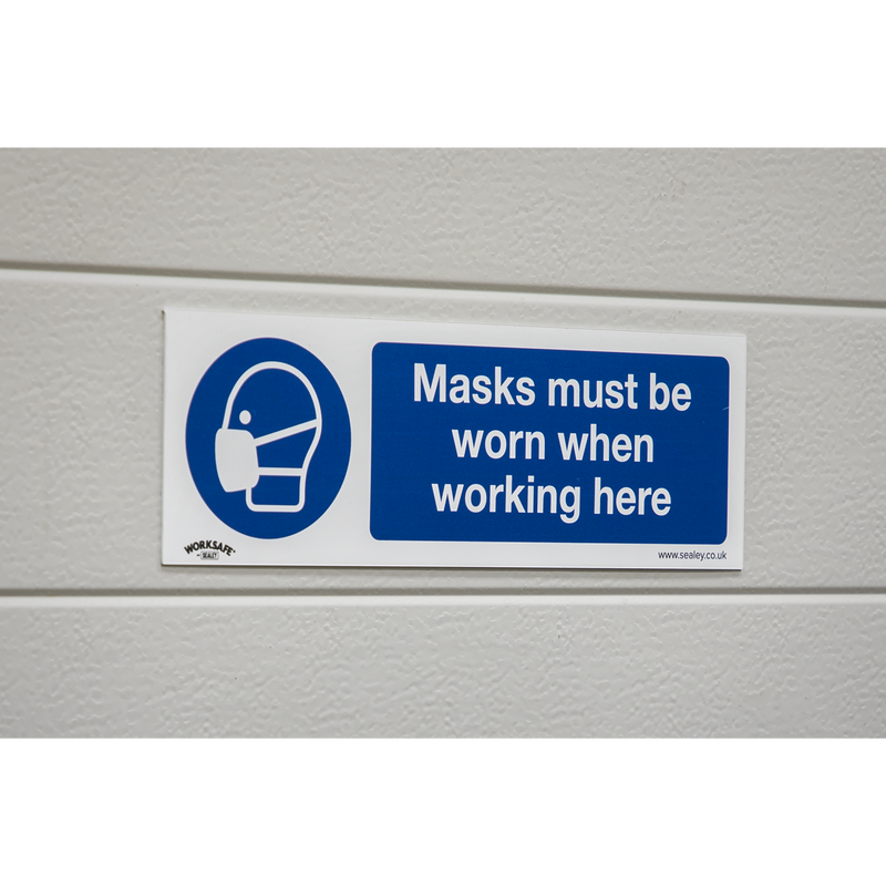 Worksafe SS57P10 Mandatory Safety Sign Rigid Plastic 300x100mm