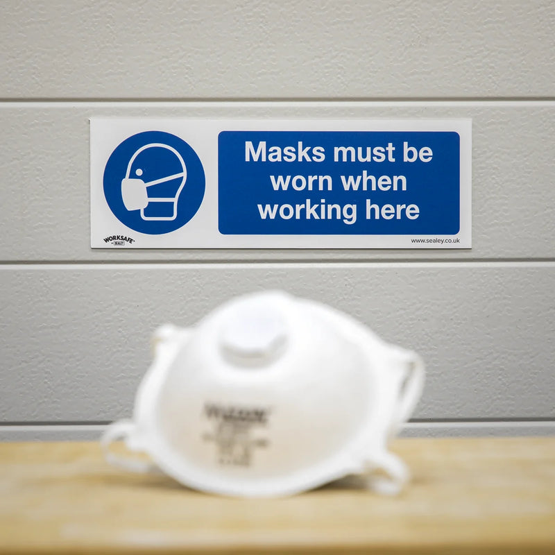 Worksafe SS57P10 Mandatory Safety Sign Rigid Plastic 300x100mm