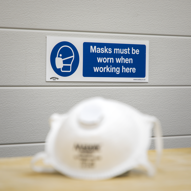 Worksafe SS57P10 Mandatory Safety Sign Rigid Plastic 300x100mm