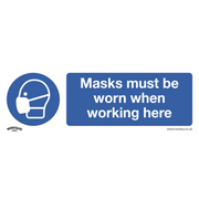Worksafe SS57P10 Mandatory Safety Sign Rigid Plastic 300x100mm