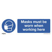 Worksafe Mandatory Safety Signs, Self-Adhesive Vinyl 300x100mm - 10 Pack