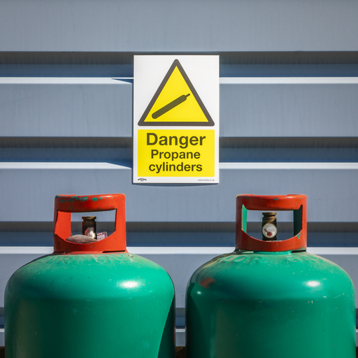 Worksafe Danger Propane Cylinders Safety Sign 200x300mm