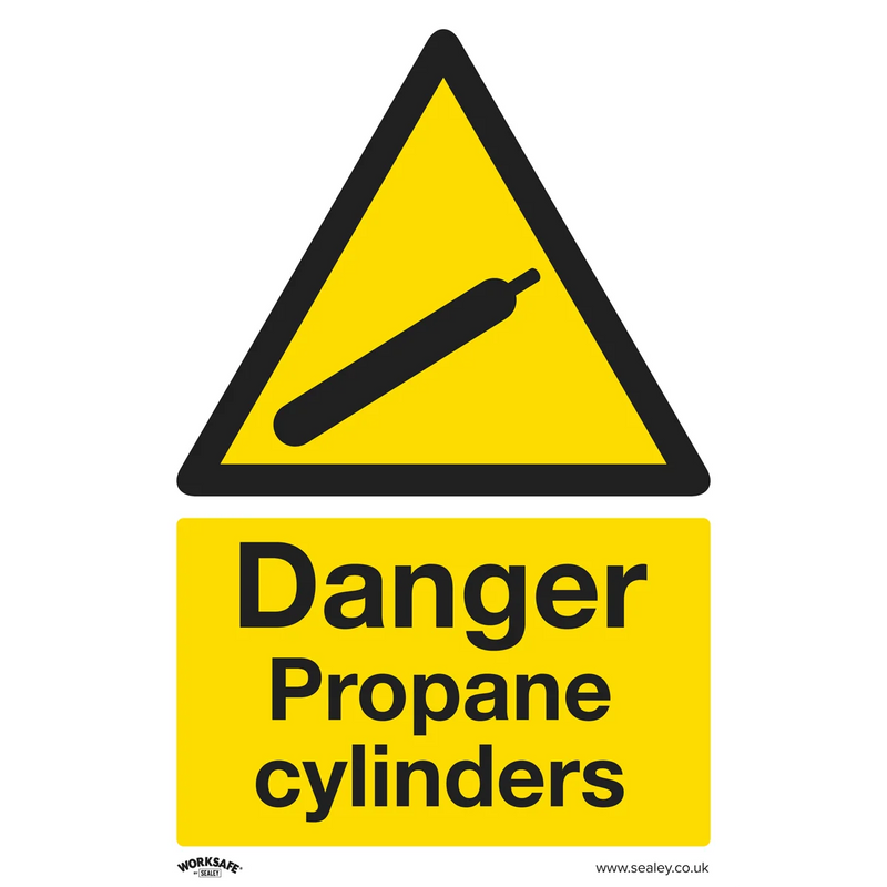 Worksafe Danger Propane Cylinders Safety Sign 200x300mm