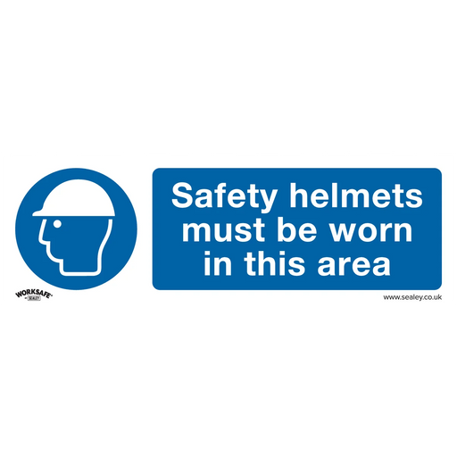 Worksafe Mandatory Safety Sign - 10 Pack Self-Adhesive Vinyl 300x100mm