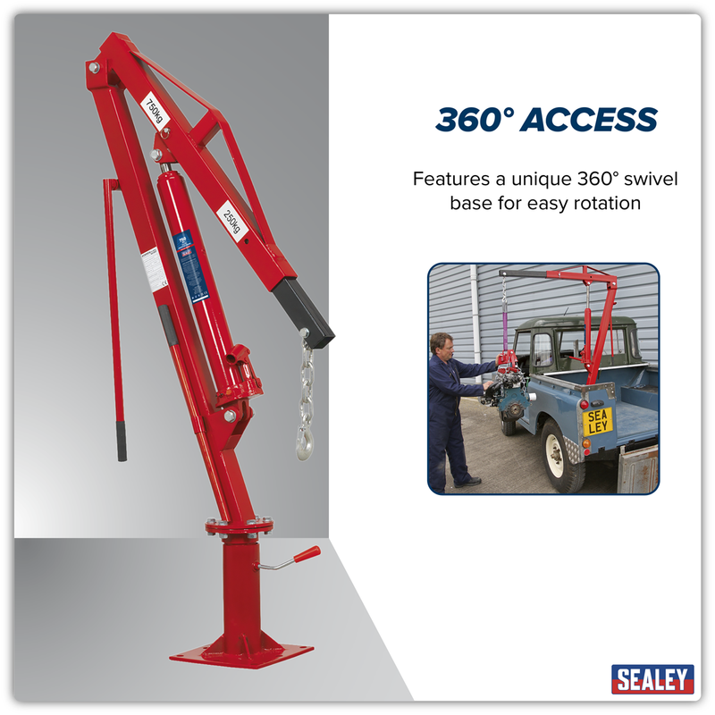 Sealey Static Mounted Crane 750kg SSC750