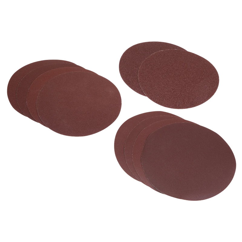 Sealey Sanding Disc Set 150mm 10 Piece T60 T120 T240