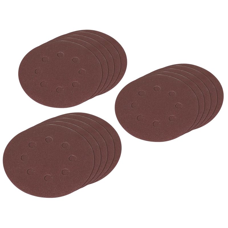 Sealey Hook-and-Loop Sanding Disc Set 125mm 10 Piece