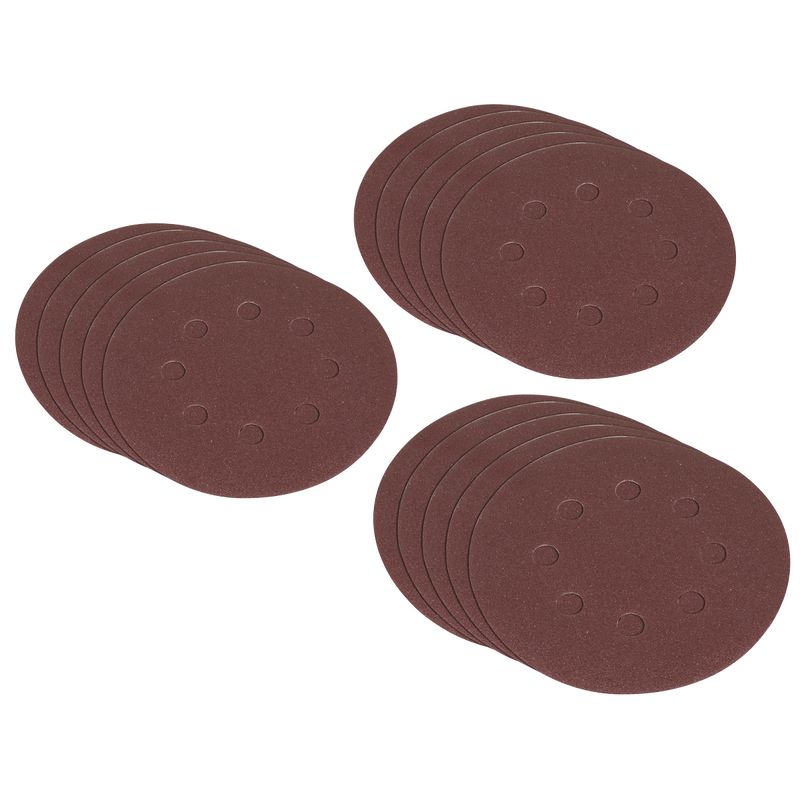 Sealey Hook-and-Loop Sanding Disc Set 125mm 10 Piece