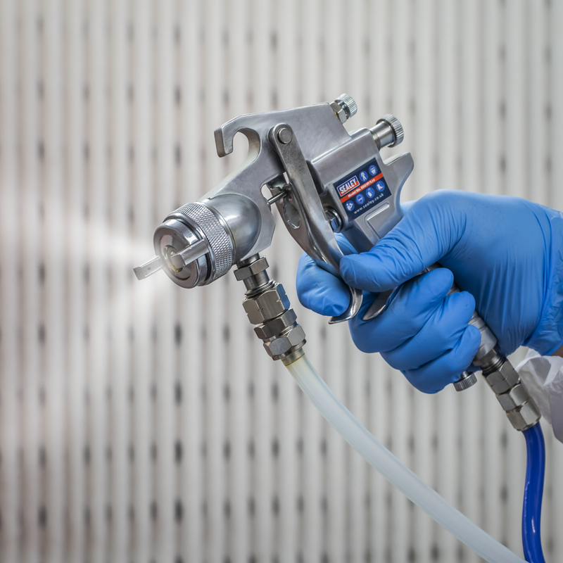 Sealey Spray Gun SSG1P 1.8mm Set-Up for Pressure Pot