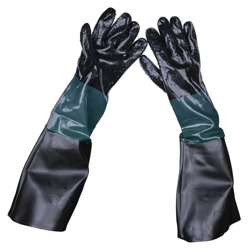 Sealey Shot Blasting Gauntlets 585mm - Hand Protection