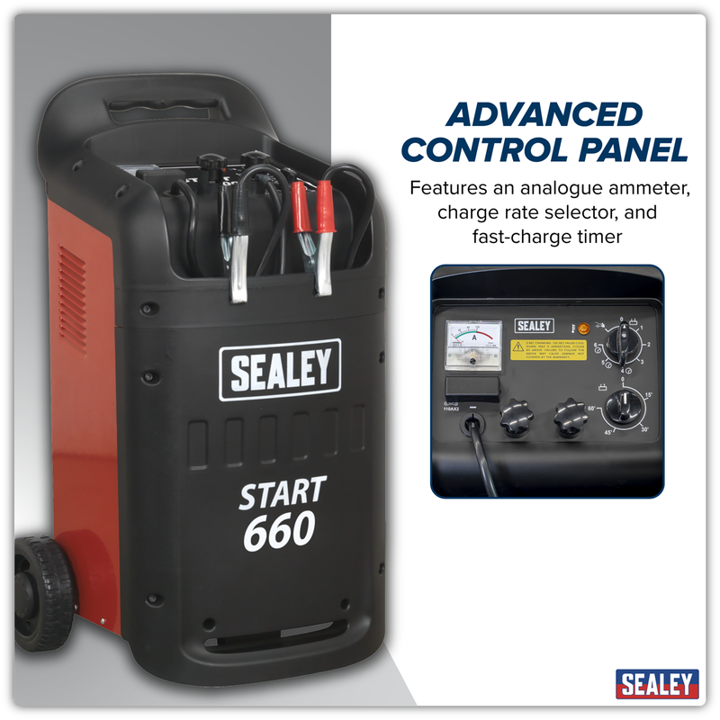 Sealey 12/24V Starter Charger Model START660 660A Peak