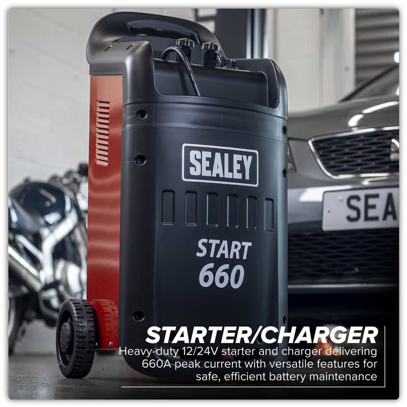Sealey 12/24V Starter Charger Model START660 660A Peak