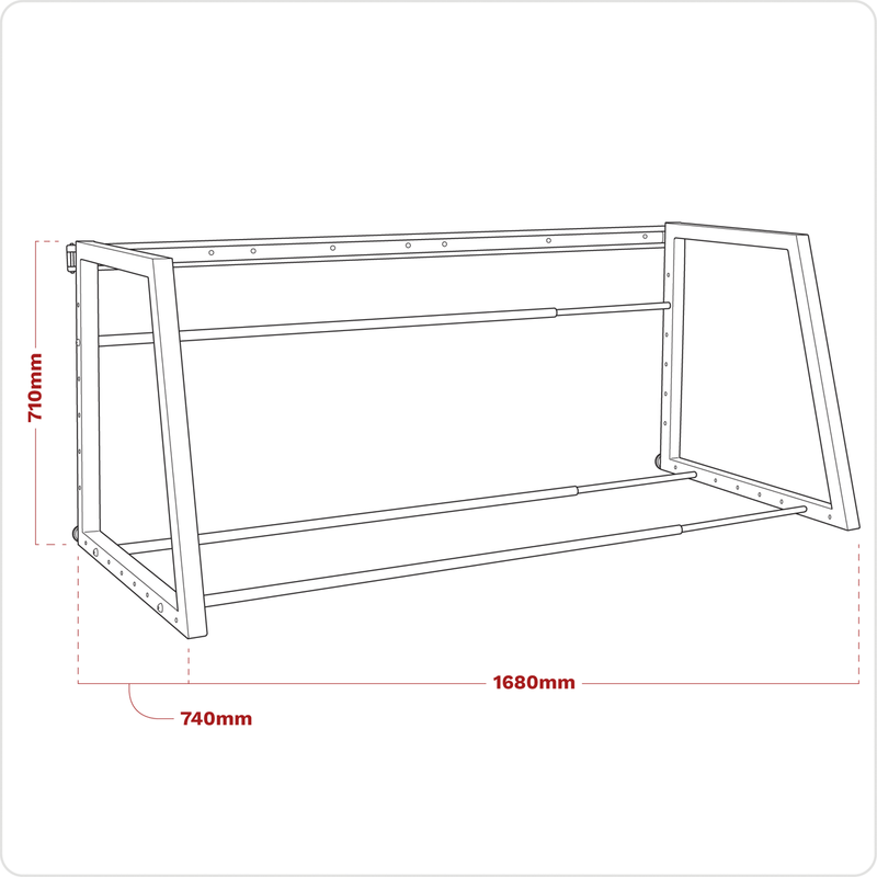 Sealey Tyre Rack STR001 90kg Capacity Wall/Floor Mount