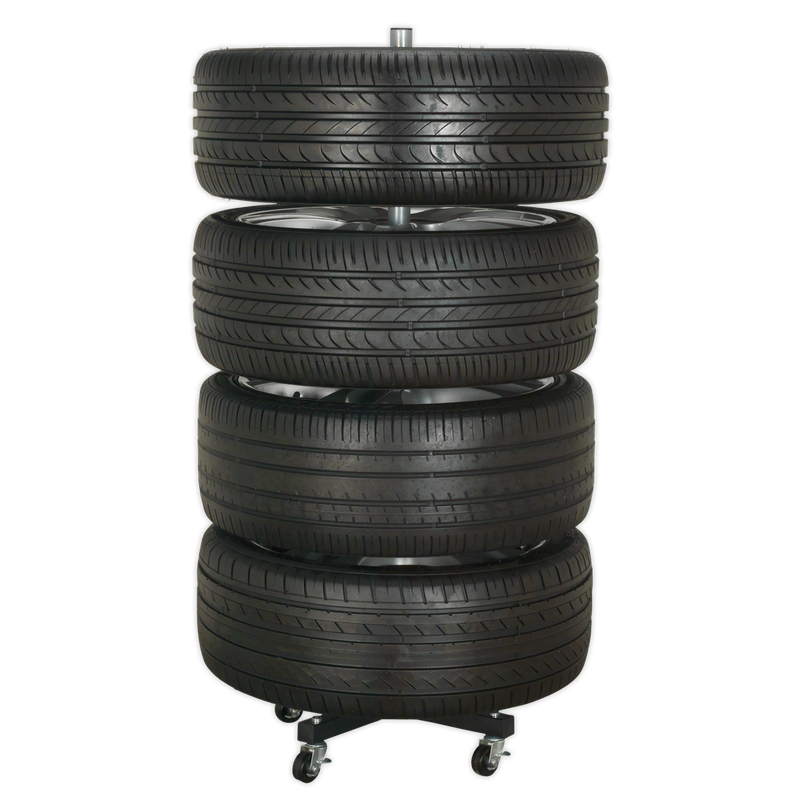 Sealey Wheel Storage Trolley 100kg Capacity STR004