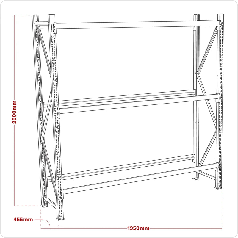 Sealey 2-Level Tyre Rack 400kg Capacity STR600