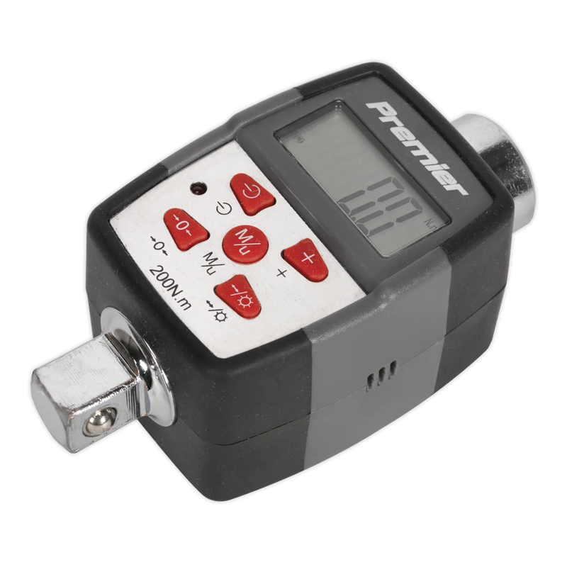 Sealey Premier Digital Torque Adaptor 1/2"Sq Drive 20-200Nm