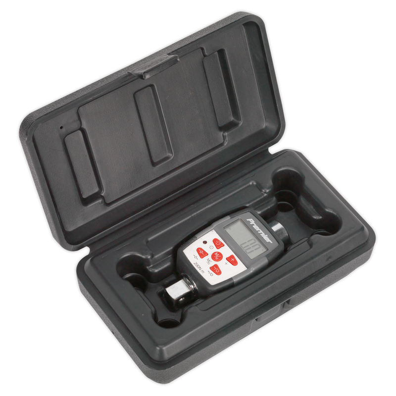 Sealey Premier Digital Torque Adaptor 1/2"Sq Drive 20-200Nm