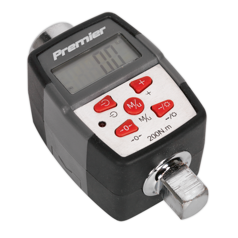 Sealey Premier Digital Torque Adaptor 1/2"Sq Drive 20-200Nm