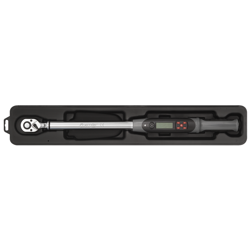 Sealey Premier Digital Torque Wrench 1/2"Sq Drive 20-200Nm