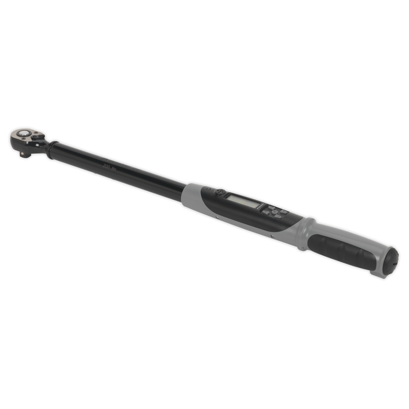Sealey Premier Black Digital Torque Wrench 1/2"Sq Drive 20-200Nm
