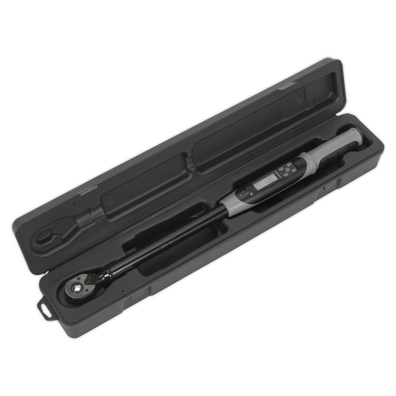 Sealey Premier Black Digital Torque Wrench 1/2"Sq Drive 20-200Nm