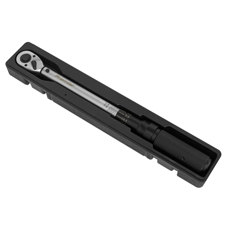 Sealey Premier Micrometer Torque Wrench 1/2"Sq Drive 40-210Nm